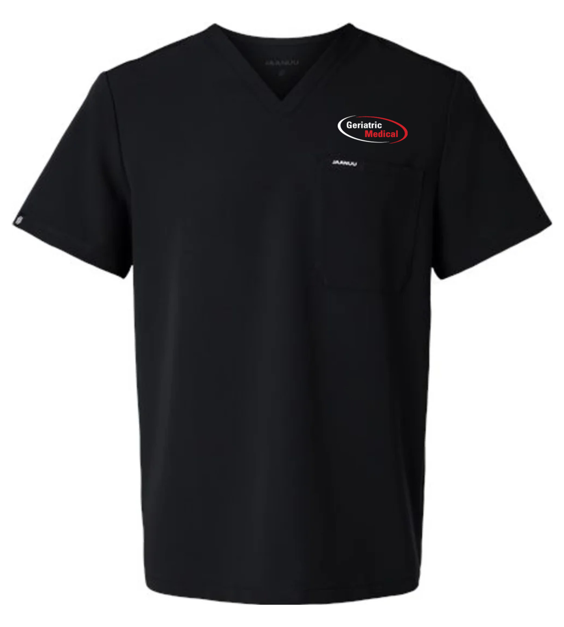 Jaanuu Holmes Everyday 1-Pocket Scrub V-Neck Top